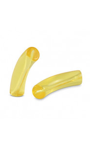 Acrylic Tube bead 33x8mm Freesia yellow